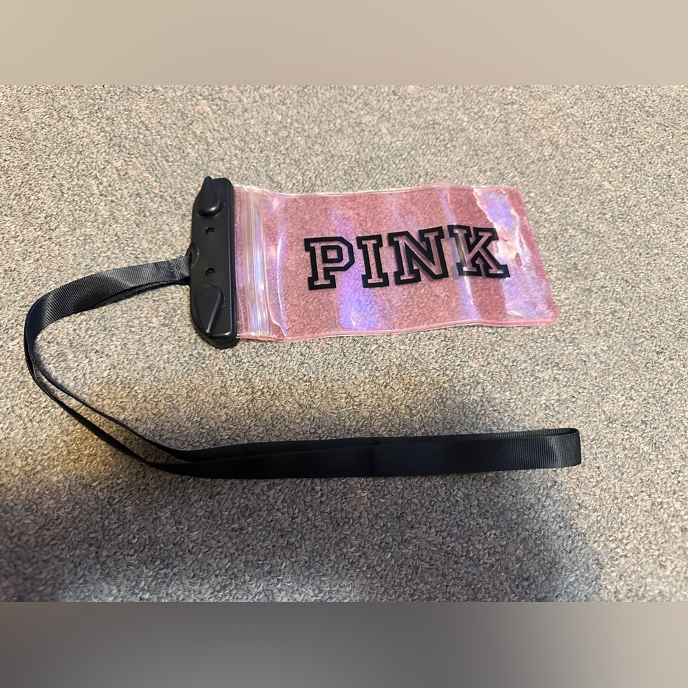 Victoria Secret Pink water Resistant Cellphone/Accessory Bag With Lanyard